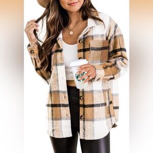 Plaid Button-Up Women’s Shacket